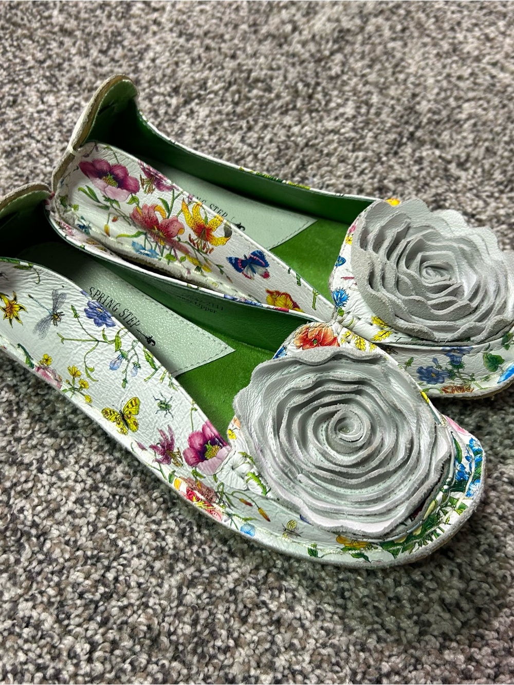 L'Artiste by Spring Step Dezi Colorful Leather Flat Women's EU 35 US 5 floral